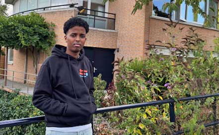 Portret van Abdallah Abdi